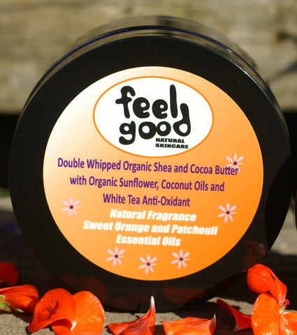 shea butter uk organic cosmetics Body Butter Sweet Orange and Patchouli